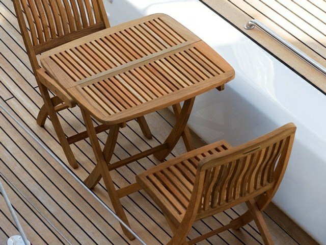 chaise de jardin bois table de jardin pliante moderne 