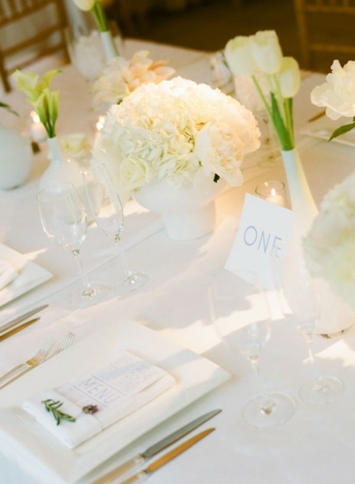 table mariage deco blanc