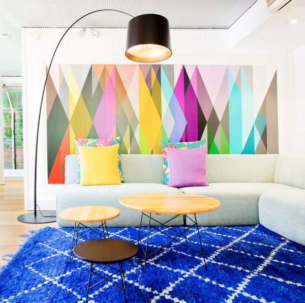 tapis contemporain moderne motifs