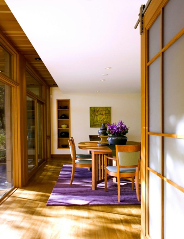 tapis design elegant violet