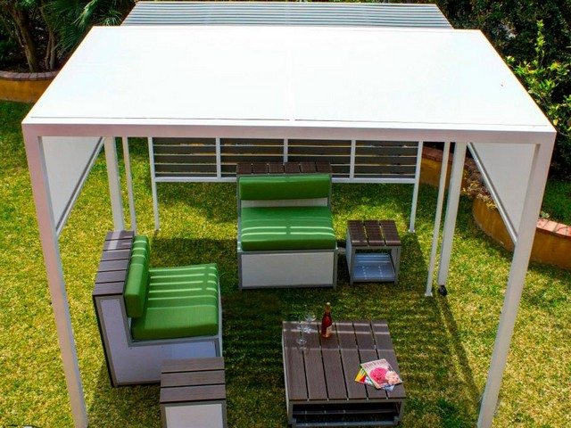 tente de jardin design acier inoxydable TOTEM  D'Arrigo External Design
