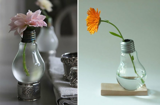 Recyclage du verre vue de vase DIY