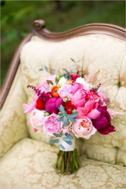 zoom bouquets de fleurs mariage elegant