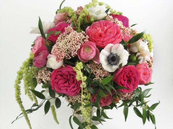 arrangement floral table mariage