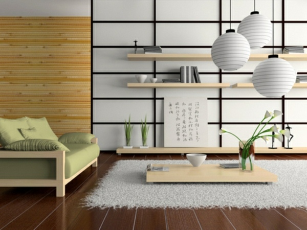 bambou cloison style japonais