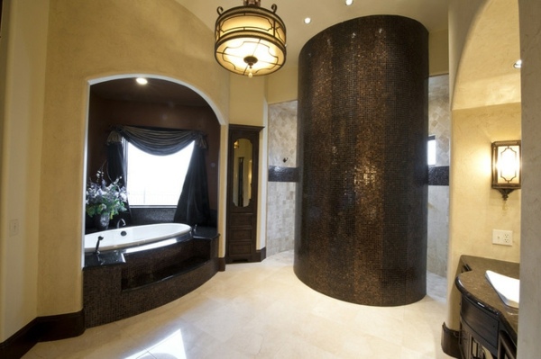 belle salle bain style romain