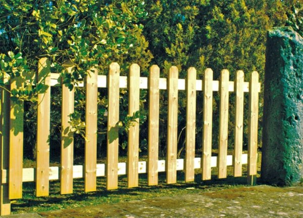 clôture basse bois