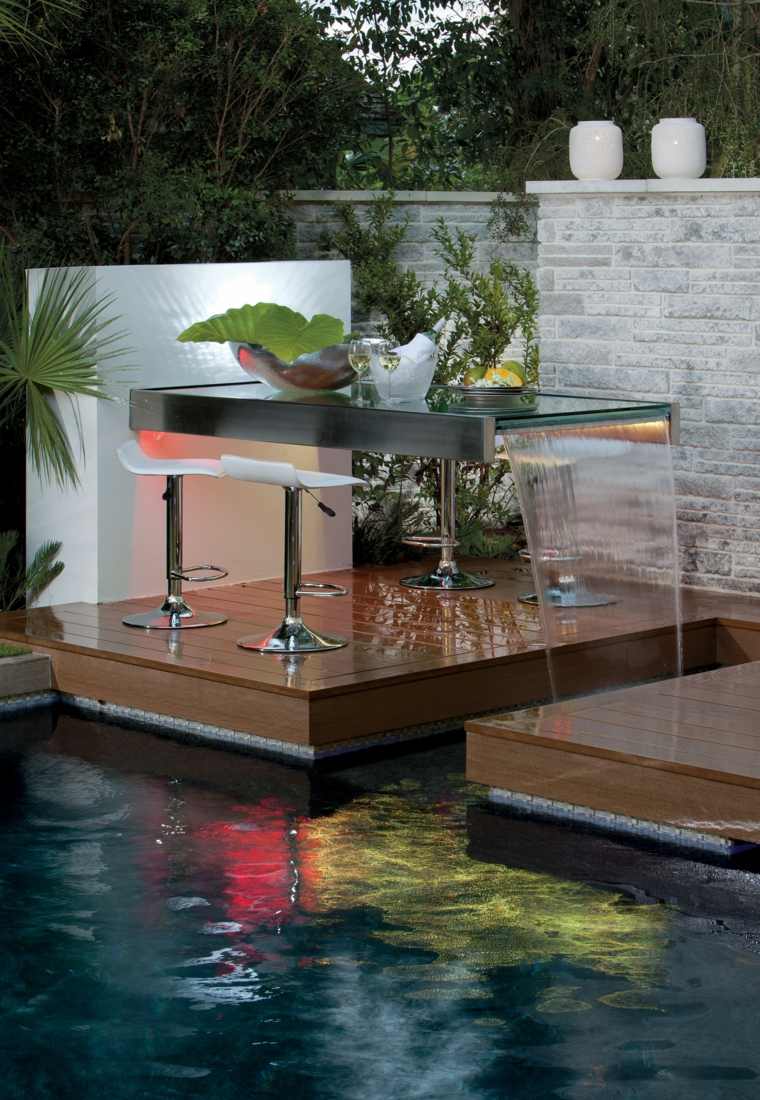 table comptoir piscine