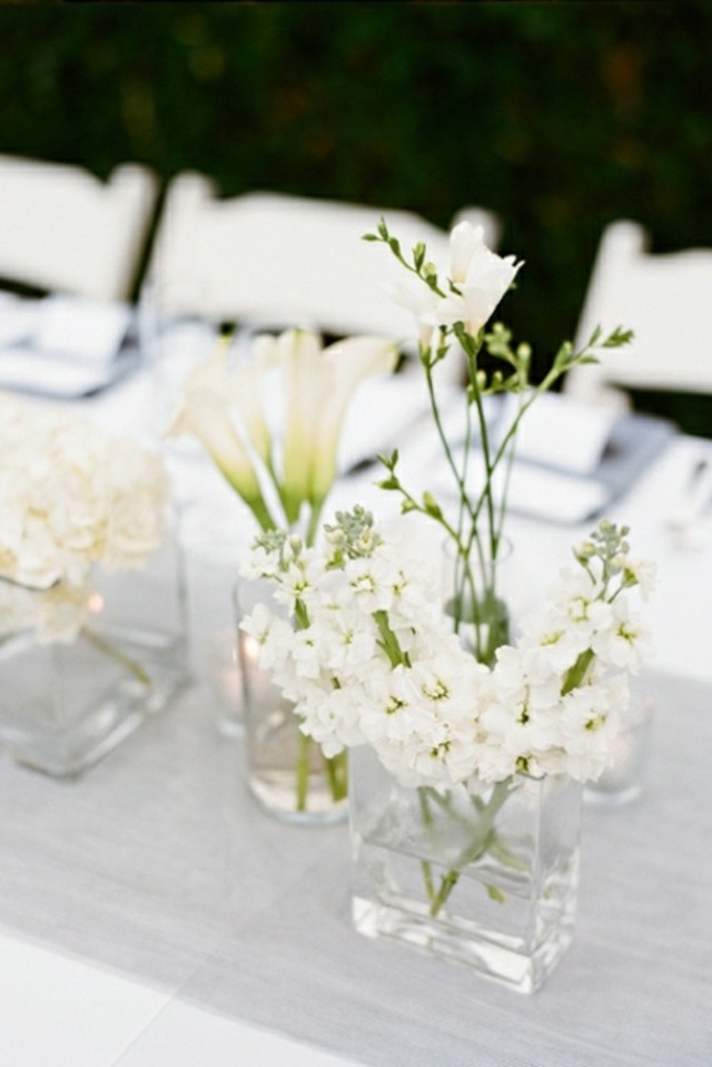 déco mariage fleurs blanches 