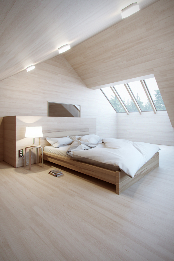 décoration chambre coucher bois