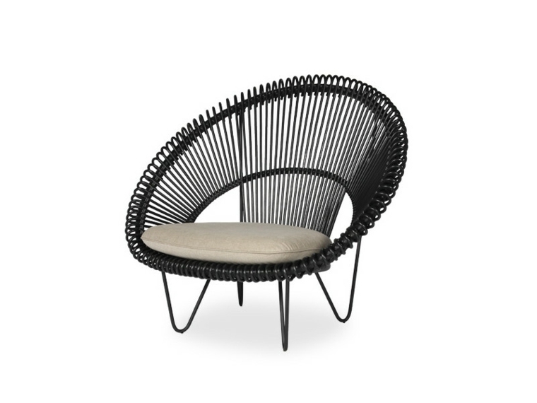 Fauteuil de jardin design original chaise avec accoudoirs Roy Cocoon de Vincent Sheppard
