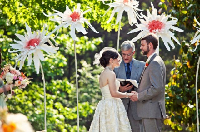 mariage déco diy idée bricolage fleurs papier