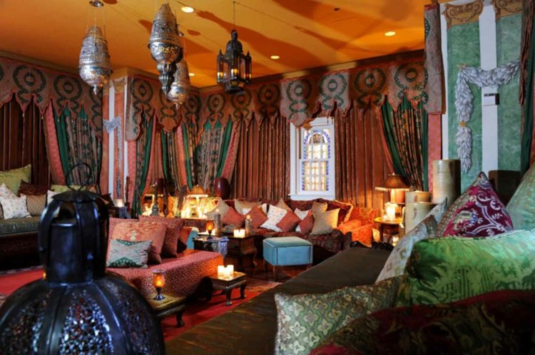grand salon deco style marocain