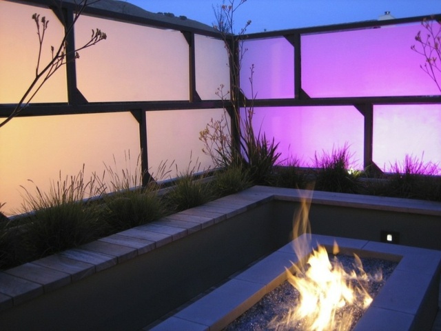 grillage jardin original terrasse intimité romantique 
