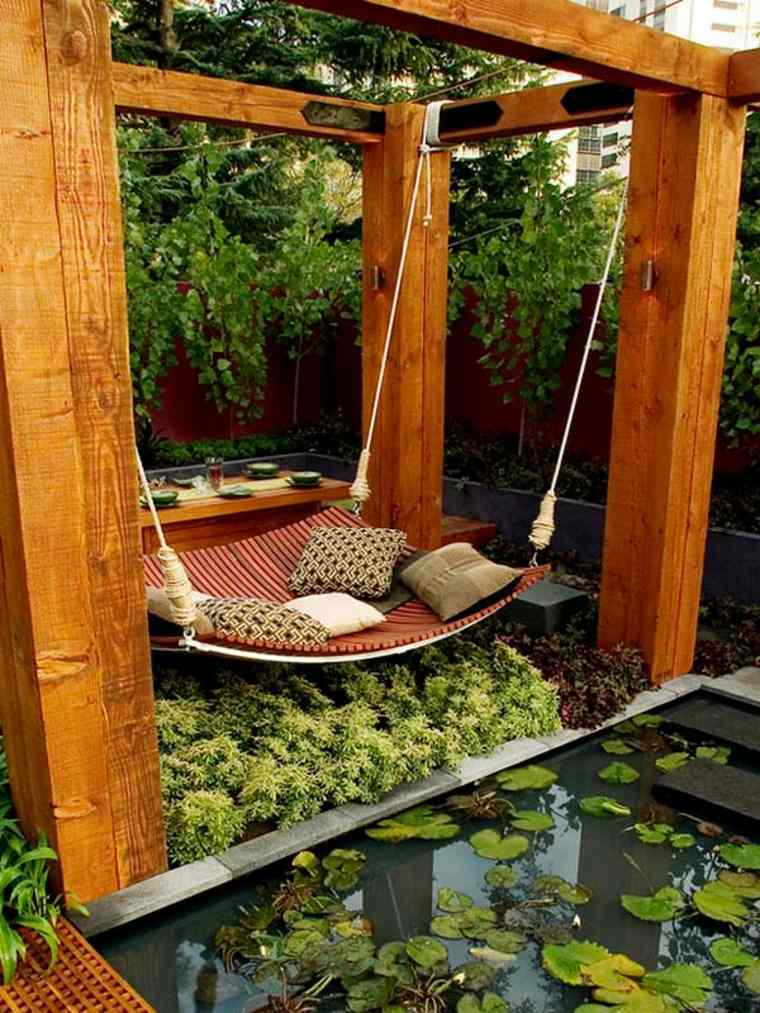 hamac jardin aménagement bassin confort