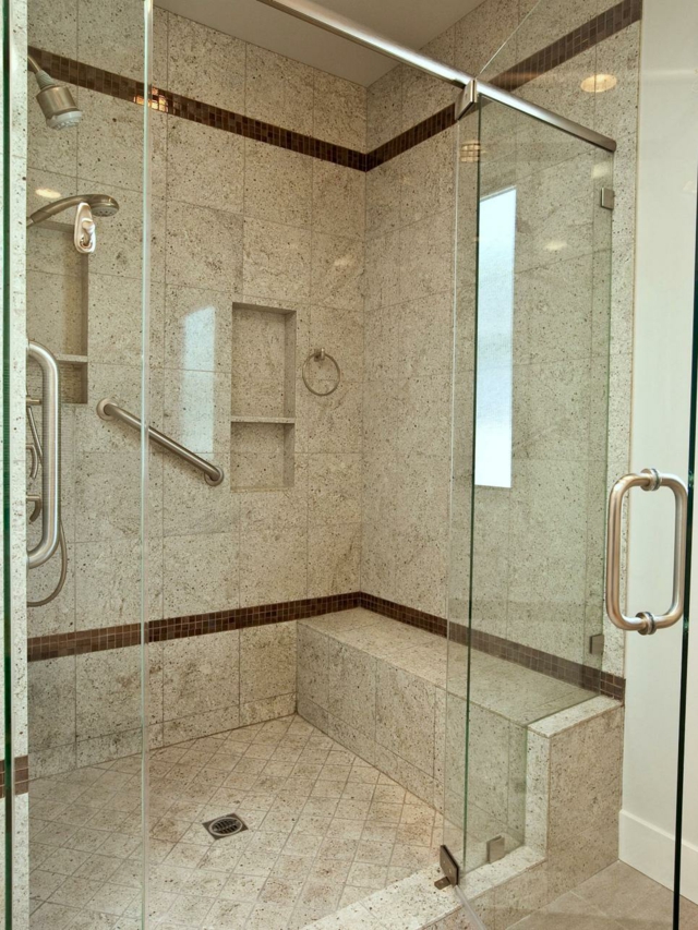 cabine de douche intégrale élégante design idée grande salle de bain