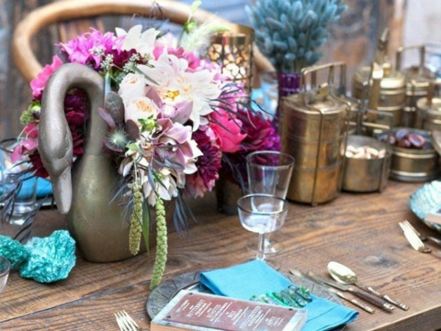 déco table printemps fleurs mariage