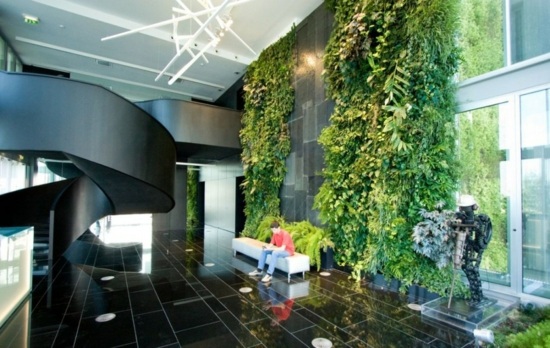 intereiur design mur vegetalise