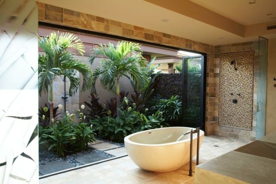 jardin interieur salle bain