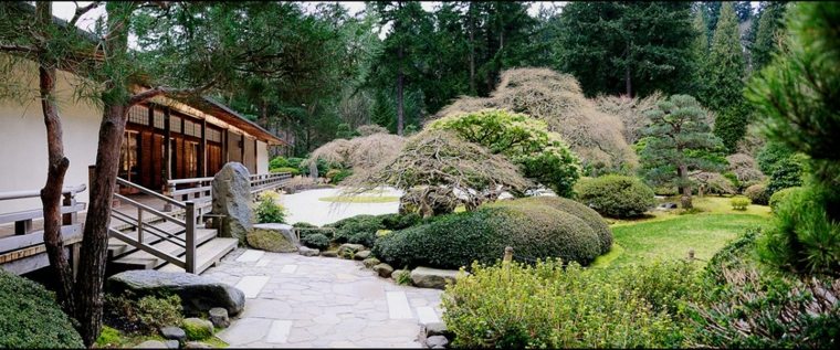 aménagement paysager jardin japonais design idée tendance