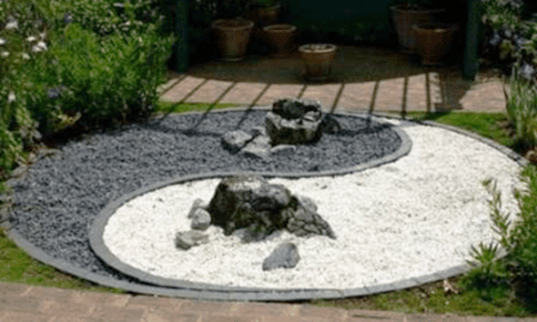 jardin japonais yin-yang rocaille