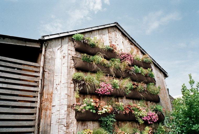 jardin vertical mur bois idée maison