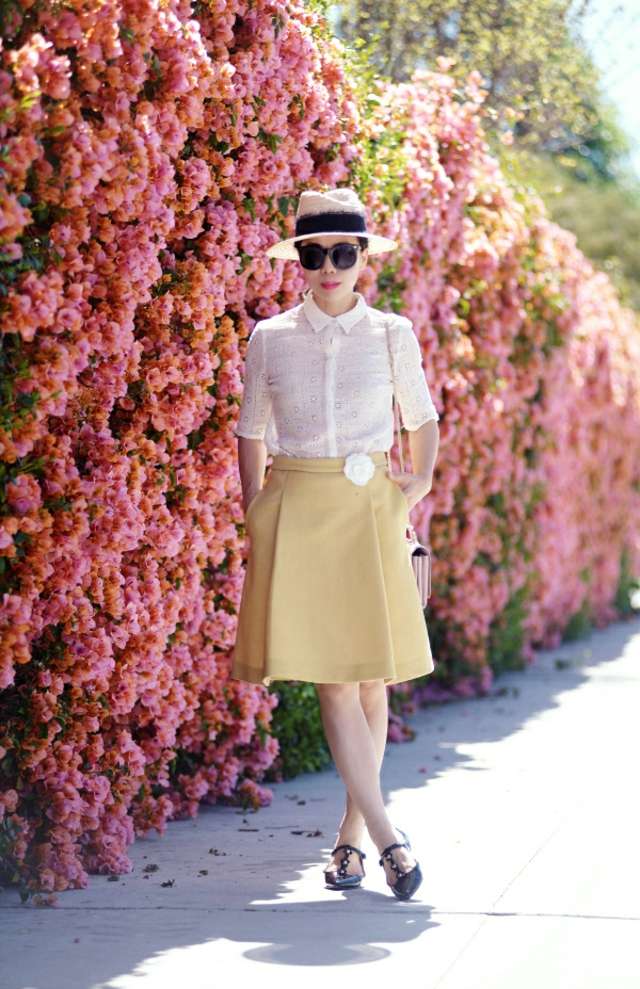 mode printemps femme vintage tendance 2015 chemise blanche