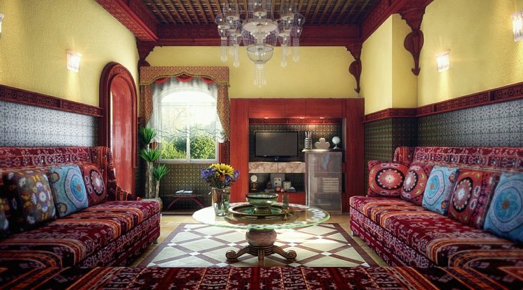 modèle de salon marocain moderne astuces