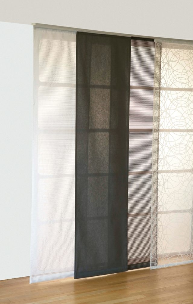 panneaux japonais voile nuances grises