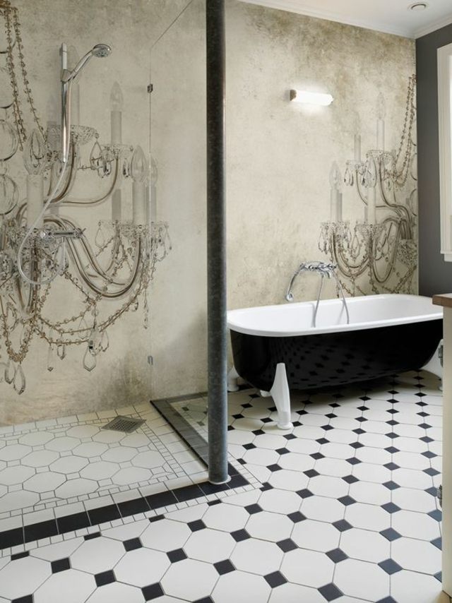 papier peint impermeabilisé salle de bains