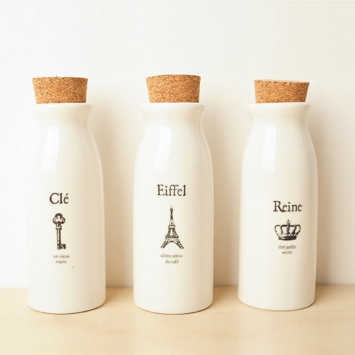 petites bouteilles design porcelaine
