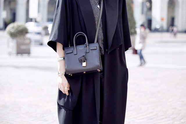 mini sac en cuir tendance veste noire 