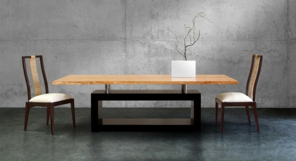table de salle à manger design bois style épuré