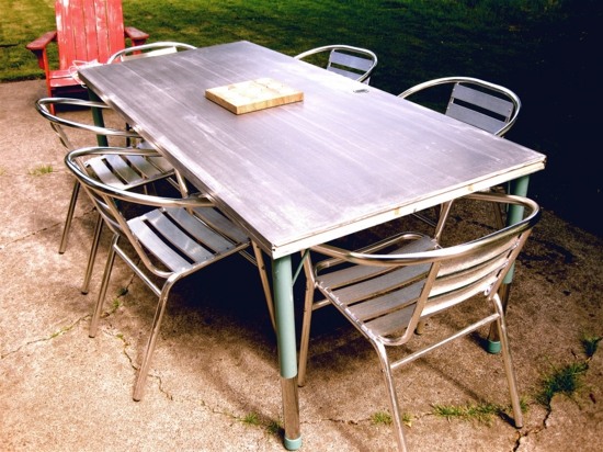 table manger exterieur DIY moderne