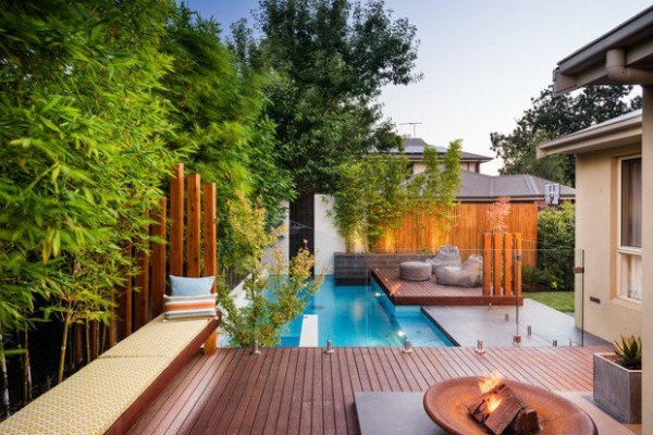 terrasse piscine design bois