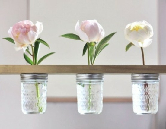 vases DIY suspendus pour une ambiance romantique