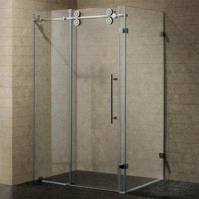 cabine de douche intégrale design minimaliste salle de bain moderne intérieur 