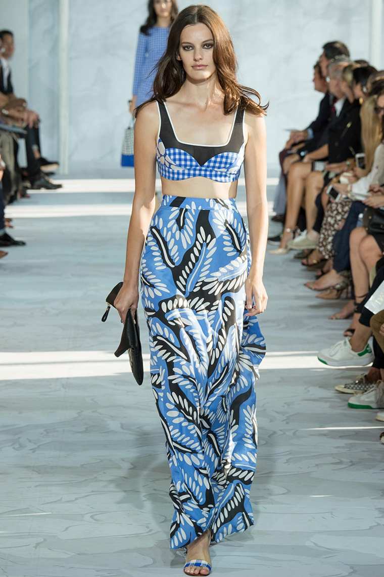tendance mode femme 2015 printemps été top et jupe Diane von Furstenberg