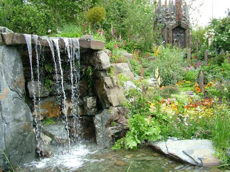 bassins de jardin cascade naturelle