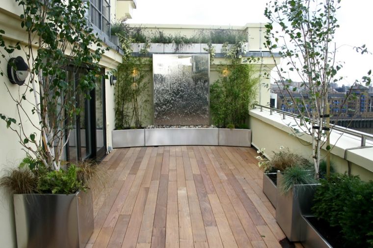 idée brise vue balcon aménagement extérieur bac à fleurs 