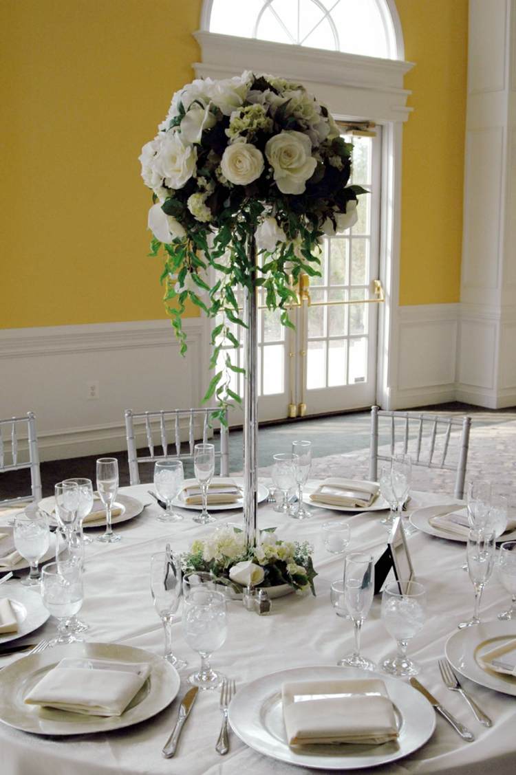 centre de table floral mariage