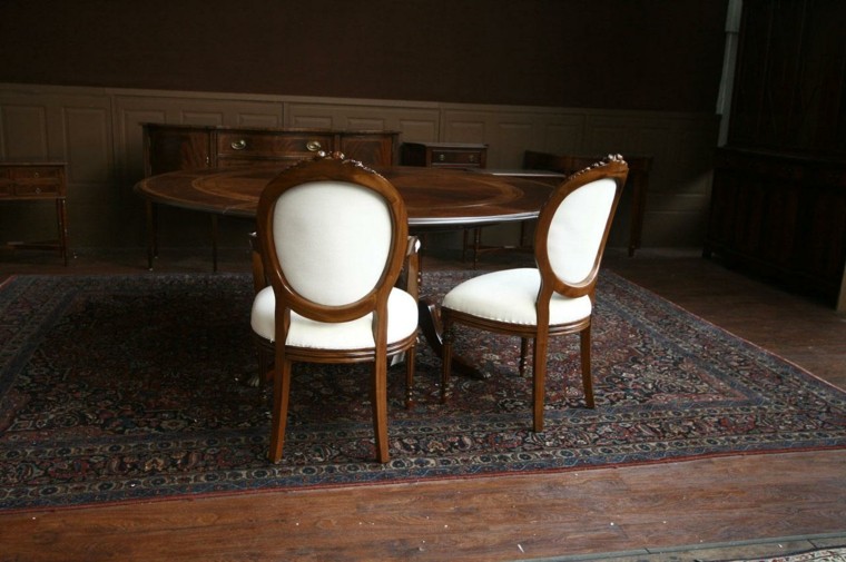 chaise blanche salle à manger style industriel design