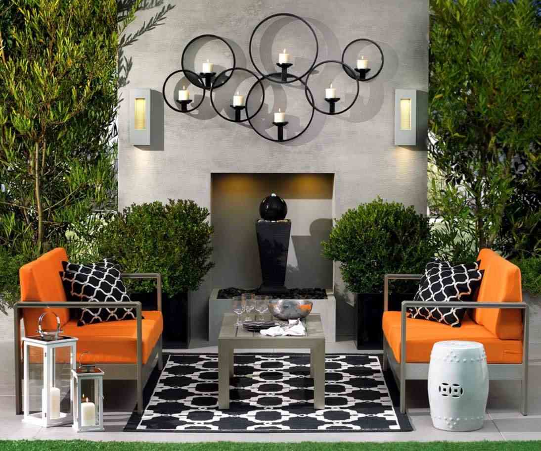 décorer son jardin espace terrasse fauteuils
