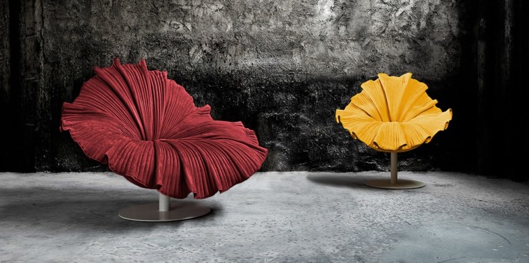 mobilier de jardin design fauteuil de jardin tissu acier bloom
