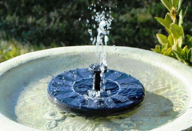 fontaine solaire jardin idée