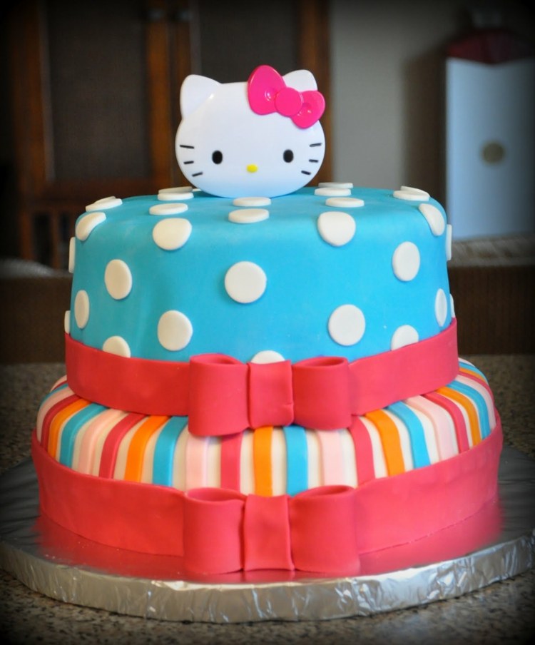 gateau petite fille anniversaire Hello Kitty