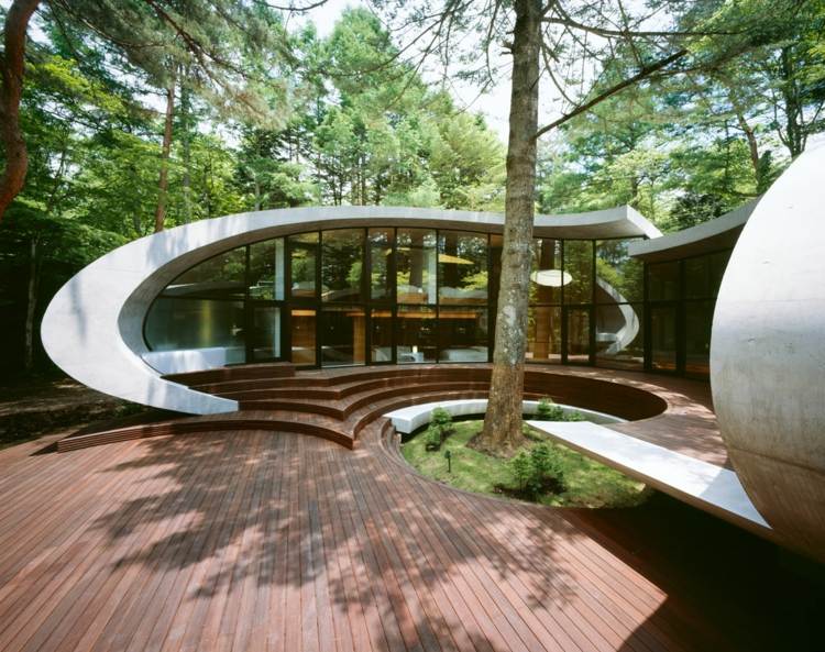 idee terrasse exterieure moderne bois