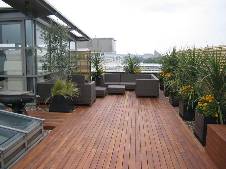 idée aménagement extérieur terrasse bois moderne