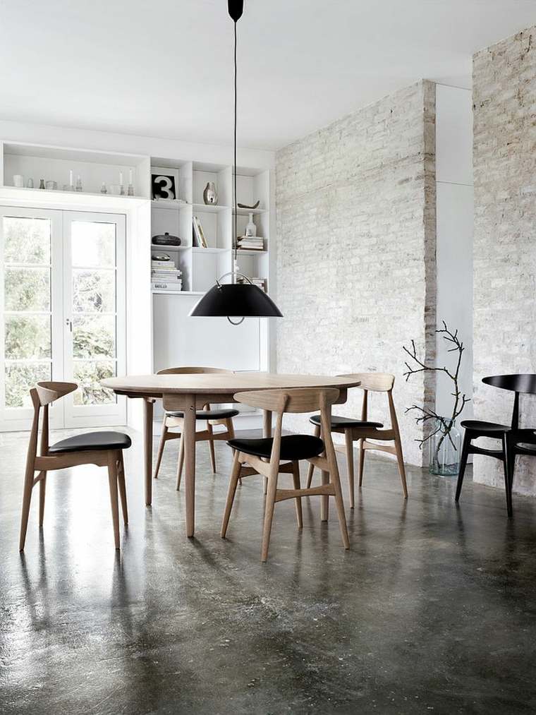 chaise de salle à manger design style industriel intérieur moderne