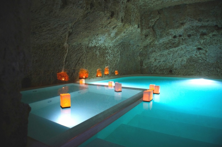mini piscine beton sol cave 